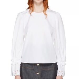 See by Chloé - Puff Sleeve Poplin Shirt - White